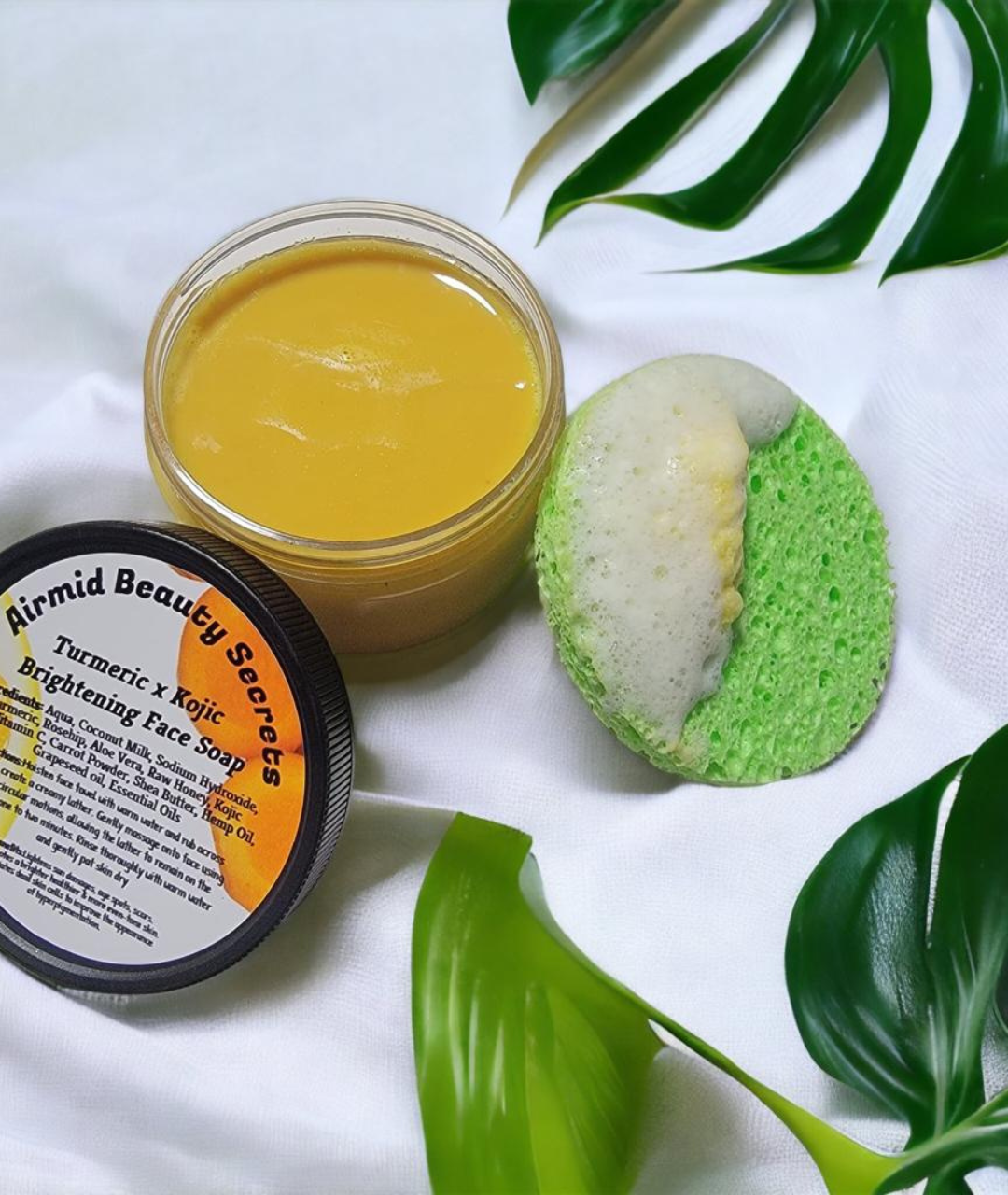 Turmeric & Kojic Brightening Face - Body Soap